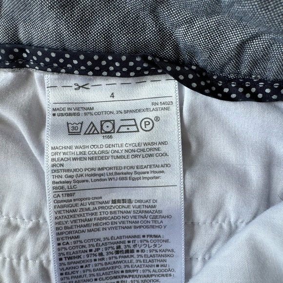 Banana Republic 4 Blue Floral Hampton Chino Shorts - Picture 8 of 13